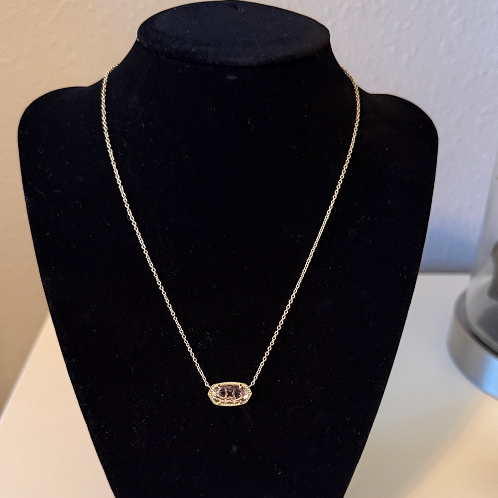 Kendra Scott Gold Taupe/Pink Stone
